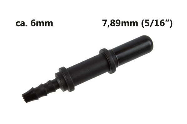 Stahlmaxx Männlichen-Steckverbinder SAE 7,89 (5/16") auf 6 mm Leitung, XXL-116732