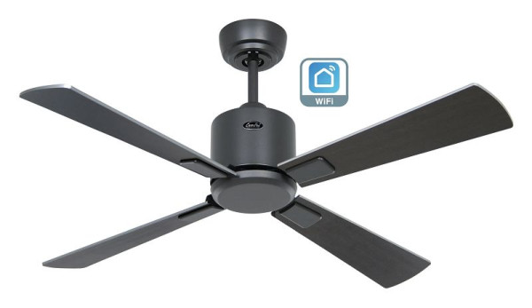 CasaFan Deckenventilator Eco Neo III 103 Lack basaltgrau-Wenge/Lack silber WiFi, 952141W