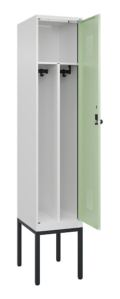 C+P Spind Evolo PLUS, Gestell, 1 Abteile, 2120x400x500mm, 9016/6019, Verschluss Drehriegel, 0490307-12F S10019