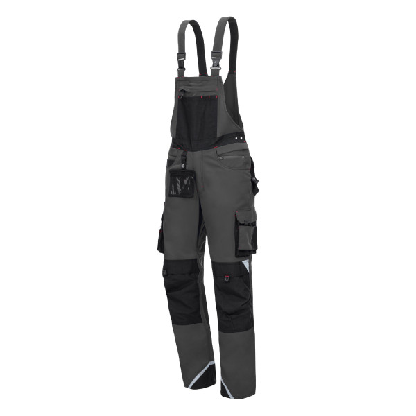 NITRAS MOTION TEX PRO FX, Latzhose, Größe: 27, Farbe: grau, VE: 10 Stück, 7722-27