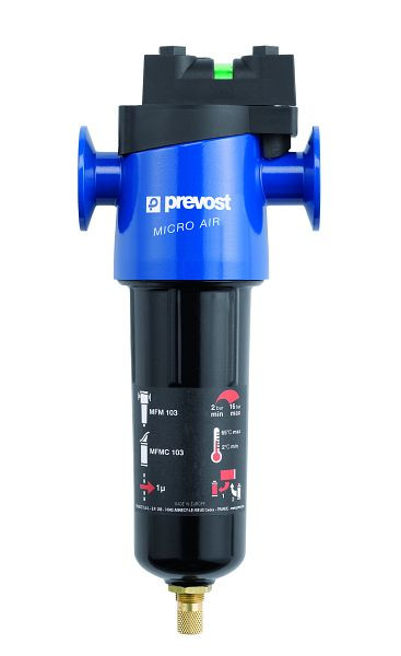 Prevost Basisfilter MFM - Filtergrad : 1 µm, IG= G 1/2, Durchfluß= 85 Nm3/h, MFM 103