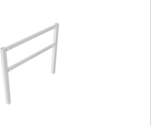 Schake Wegesperren feststehend, zusammenschraubbar mit Ober- und Knieholm, feuerverzinkt, Gesamtbreite: 1500 mm, 416_15