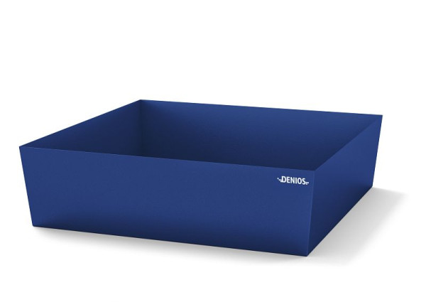DENIOS Auffangwanne aus Stahl für 2 Fässer à 200 Liter, 440 Liter, 1240 x 1210 x 330 mm, flache Bauweise, 328419