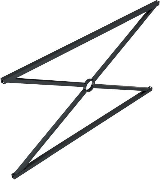 Schake Stadtzaun - Zaunelement, Vierkantrohr 30x30/25x25mm, Achsabstand 1500mm, feuerverzinkt und beschichtet in DB 703, 418_715B