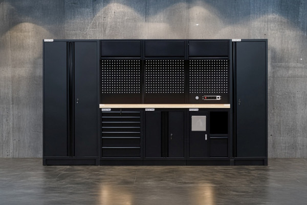 FEISTOS Werkstatteinrichtung EOS 12 Blackline Schwarz, 61x356x200cm, FE77712