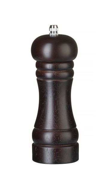 Hendi Salzmühle aus Holz, dunkel, ø57 x 165mm, Keramik, 469798
