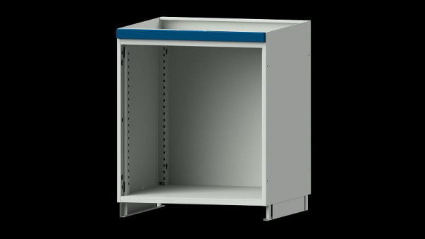 ANKE Werkbänke Aufsatzschrank modulares Schranksystem, Modell 300, 715 x 720 x 800 mm, RAL 7035/5010, Leergehäuse offen, 631.090