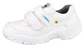 ABEBA Sicherheitsschuhe anatom Halbschuh weiß, S2, Ristbereich verstellbar, Mikrofaser, 32140-36