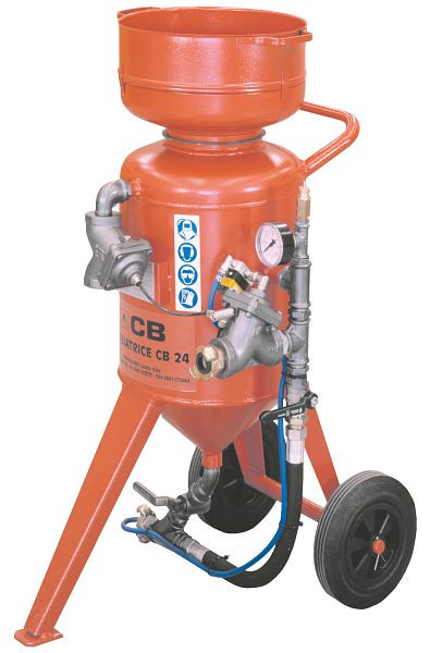 ELMAG Sandstrahlgerät Modell CB 24-F-V2, mit Schlauch 16x30mm / 10m, M01 & Start-Stop-Fernbedienung (Remote-Control), 22302