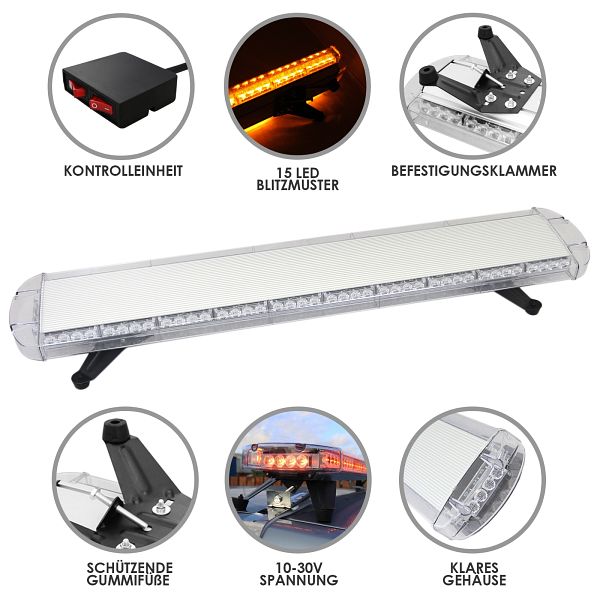 Monster LED Rundumlicht Warnleuchte Balken 88 LEDs 25834 günstig  versandkostenfrei online kaufen: große Auswahl günstige Preise