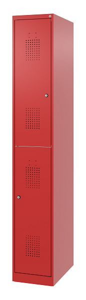 C+P Doppelstöckiger Feuerwehrspind, Modell FLEXO, H1850B300T500 mm, Feuerrot, 0493015-10LR S10002