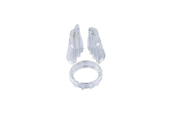 Schneider Adapter Doppelt für Tüllen, transparent, 3-teilig, Polykarbonat, 196660