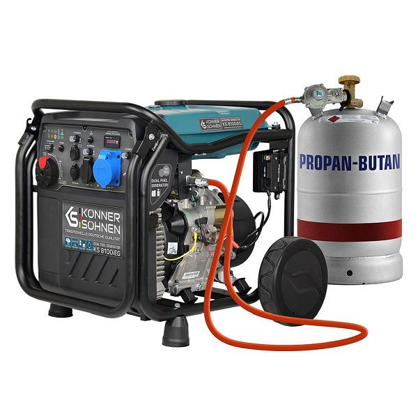 Könner & Söhnen LPG/Benzin-Inverter-Generator KS 8100iEG, KS 8100iE G