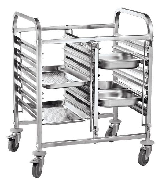 Hendi Transportwagen doppelt, 12 x GN 1/1, Stopper, 810569