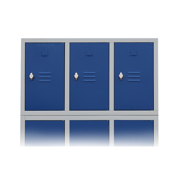 Lüllmann Aufsatzschrank, 500 x 885 x 500 mm, lichtgrau/enzianblau, 524631