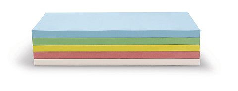 Magnetoplan Selbstklebende Kommunikationskarten, Ausführung Rechtecke 95x205mm, 111151590