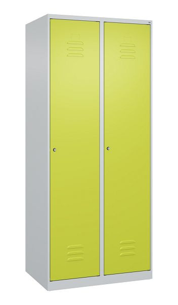 C+P Mehrzweckschrank Classic PLUS, Wäsche-Spind, 2 Abteile, 1850x800x500mm, 7035/0024, Zylinderschlösser, 080000-22B S10022