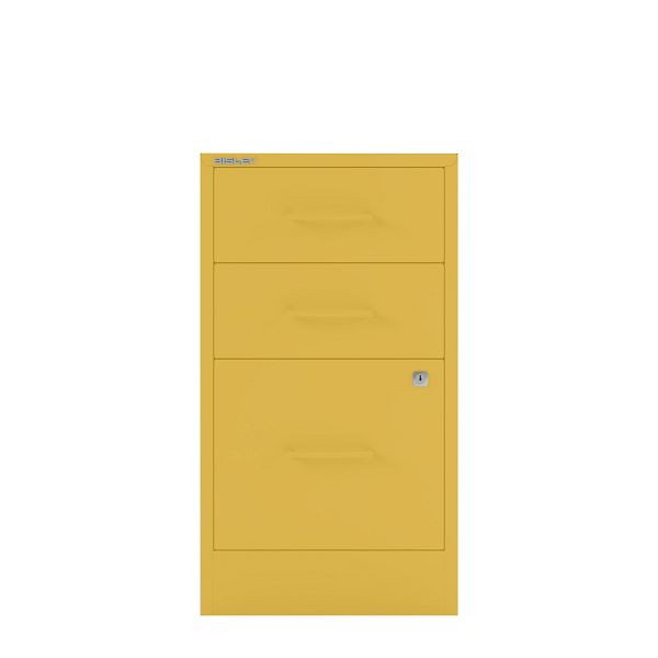 Bisley Home Filer, 2 Universal-, 1 HR-Schublade, Stahlgriff, 642 sunflower, PFA3SH642