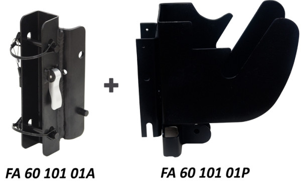 Kratos Universal Adapterplatten-Set zum Einbau des Höhensicherungsgerätes mit integrierter Rettungsfunktion auf Dreibein mit Umlenkroll, FA6010101