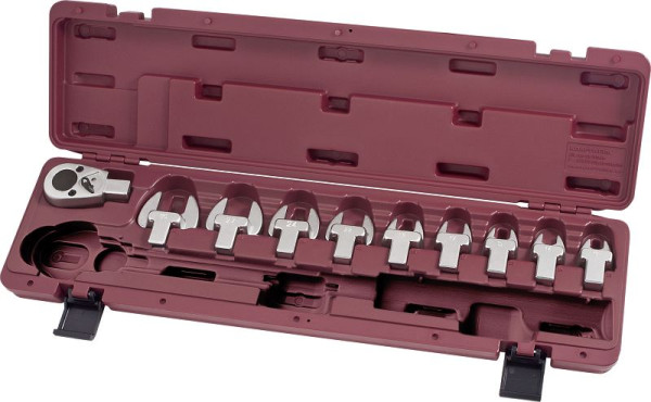 Kraftwerk PRO LINE 10-teilig Einsteck-Maulschlüssel-Satz, 3235GS