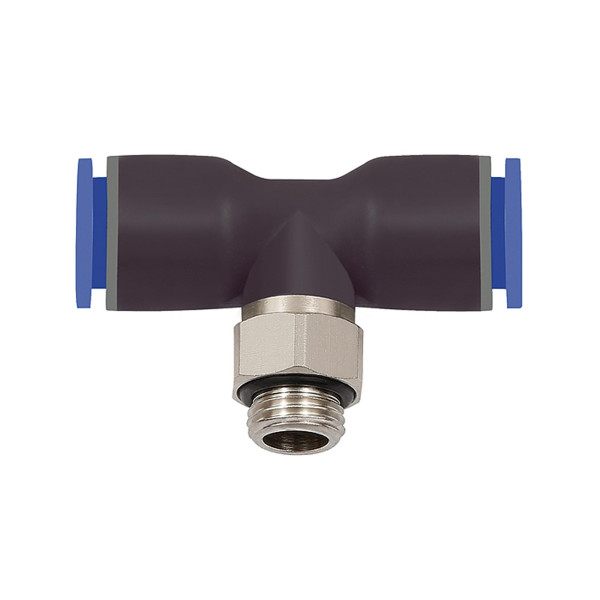 Riegler T-Steckverschraubung »Blaue Serie«, drehbar, G 3/8 außen Ø 14 mm, 135646