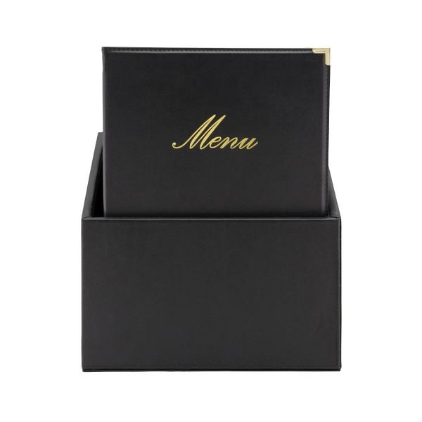 Securit Classic Lederset mit 20 Menükartenhaltern 4x A4 in 1er Box (inkl. 1 Doppeleinlage), CU929