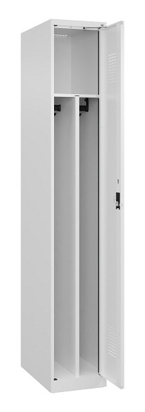 C+P Spind Evolo PLUS, 1 Abteil, 1850x300x500mm, 9016/9016, Verschluss Zylinderschloss, 049000-10F S10047