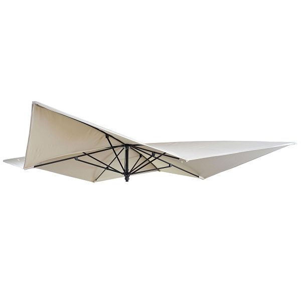 Mendler Ersatz-Bezug für Luxus-Sonnenschirm HWC-A37, Sonnenschirmbezug Ersatzbezug, 3x3m (Ø4,24m) Polyester, creme, 75872