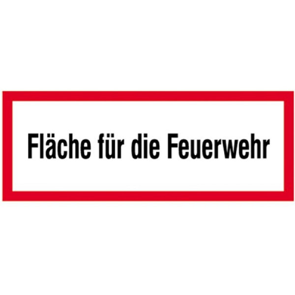 Stein HGS Hinweisschild, Fläche für die Feuerwehr, Alu,geprägt, 11.2654