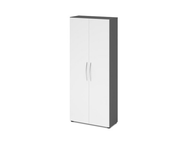 Hammerbacher Schrank 5OH 34, 6cm tief BM Graphit/Weiß, V4100/G/W/BM