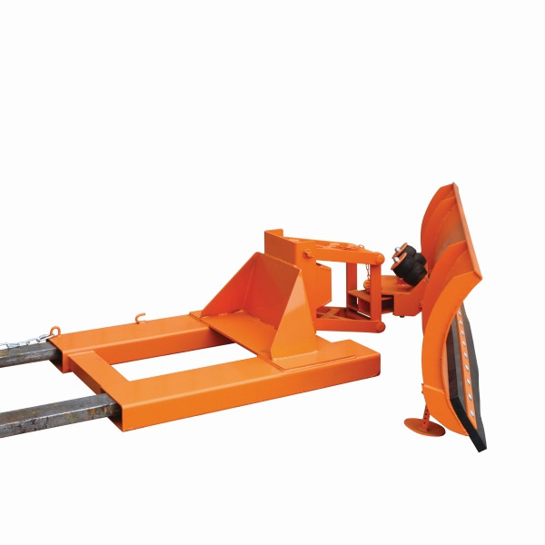 Eichinger Industrie Schneepflug mit Niveauausgleich, Einfahrtasche unten Schildbreite 2100 mm reinorange, gummi, 20730300000001