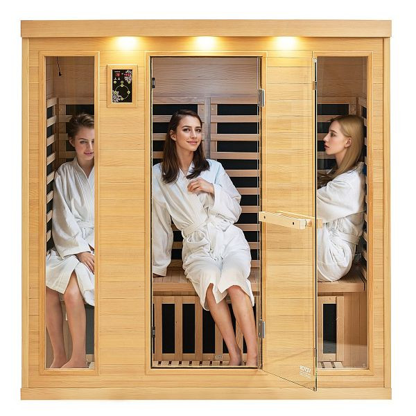 VEVOR Infrarotkabine Infrarotsauna Wärmekabine Saunakabine 3-4 Personen 2580 W, YHWMZSNF34RTYN73JV2