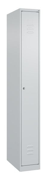 C+P Umkleidespind Classic PLUS, 1850x250x500mm, 7035/7035, Zylinderschloss, 080000-19 S10015