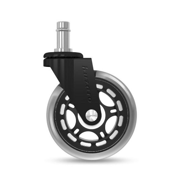 Huzaro Rollen 2.0 Sitzrollen schwarz, HZ-CASTERS 2.0 BLACK, 5903796011005