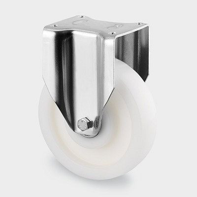 TENTE-ROLLEN Bockrolle, Rad-Ø 125 mm, Tragfähigkeit 700 kg, Bauhöhe 164 mm, D 75 Shore, 4688TOP125P63