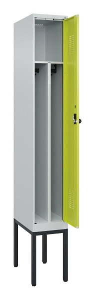 C+P Spind Evolo PLUS, Gestell, 1 Abteile, 2120x300x500mm, 7035/0024, Verschluss Drehriegel, 0490307-10F S10015