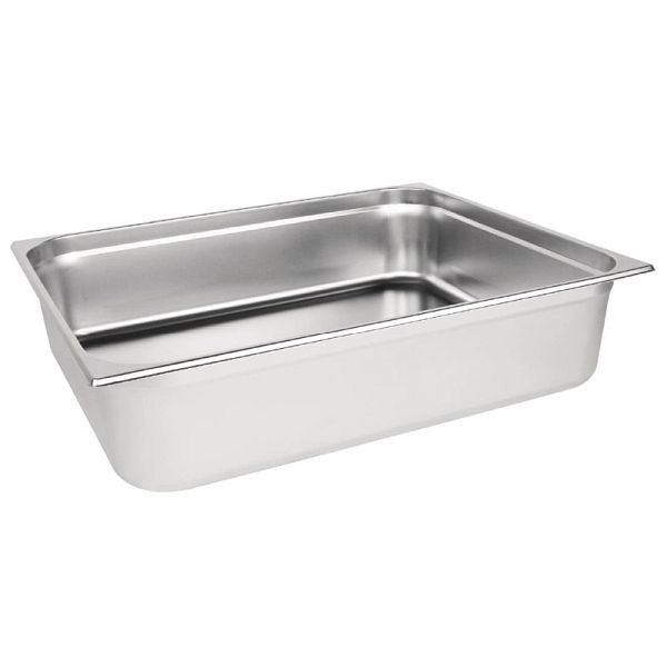 Vogue GN-Behälter Edelstahl 150mm GN2/1, Gastronormgrößen für maximale Kapazität, K807