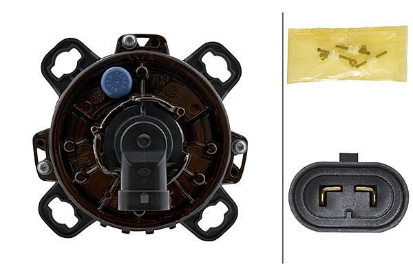 HELLA Halogen/DE-Hauptscheinwerfer - 90mm Performance - 24V - rund - Einbau - E1 2398/ECE/E1 2397 - gehärtete Streuscheibe - rechts/links, 1ML 247 042-227