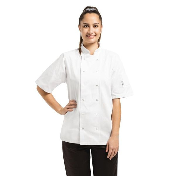 Whites Vegas Kochjacke kurze Ärmel weiß L, Unisex, A211-L