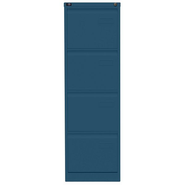 Bisley LIGHT Hängeregistraturschrank LIGHT, einbahnig, 4 HR-Schubladen, 687 prussian, IPCCA14687