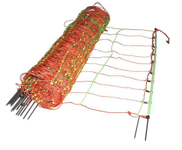 Gallagher EuroNetz Kombinetz, doppelter Erdstab, orange 105/2W14/G-50m, 075539