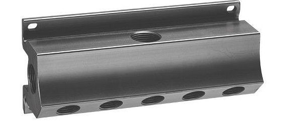 Airpress Wandscheibe 3/4" Eingang (1x) x 1/2" Ausgänge (7x), DIRPMUAL200, 9ALRMF345122