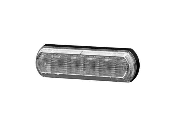HELLA Blinkleuchte, Shapeline Tech, LED, 12/24V, geklebt/Anbau, Lichtscheibenfarbe: glasklar, Stecker: AMP, vorne links/vorne rechts, 2BA 013 398-001