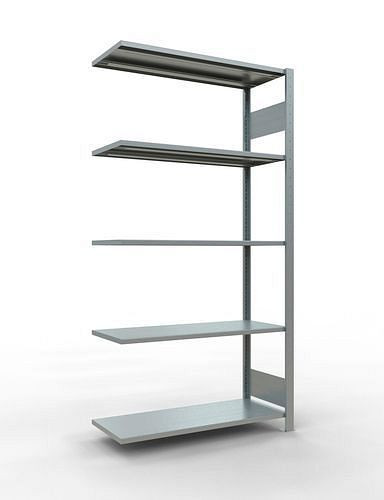 Schulte Fachbodenregal, Anbaufeld, 5 Lagerebenen, Fachlast 150 kg, 1006 x 436 x 2000 mm, 278792