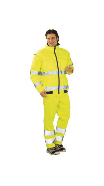 Planam Warnschutz Pilotenjacke, uni gelb, Größe 4XL, 2044068