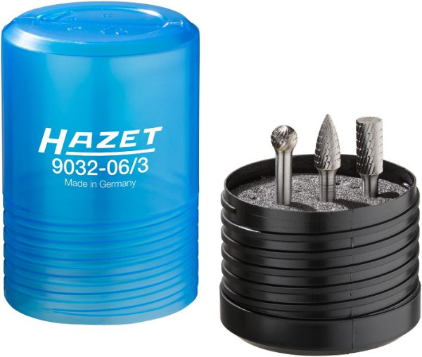 Hazet Hartmetall Frässtift Satz, 6 mm, Anzahl Werkzeuge: 3, 9032-06/3