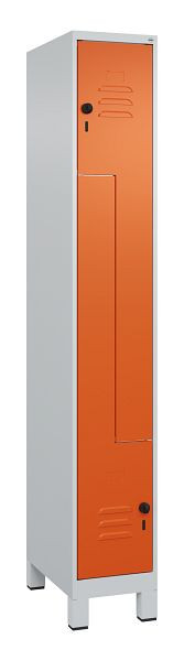 C+P Z-Spind Classic PLUS, C Z-Spind, Classic PLUS, Füße, 2 Abteile, 1950x300x500mm, 7035/2004, Drehriegel, 080013-102 S10030