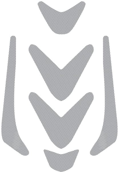 Kratos Set mit reflektierenden Aufklebern für die Helme FOX und WOLF, HP1090010