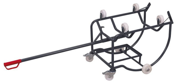 VARIOfit Fasskipper mit 4 Kunststoffrollen, Außenmaße: 895 x 715 x 690 mm, RAL 7016 anthrazitgrau, zu-3201/AG