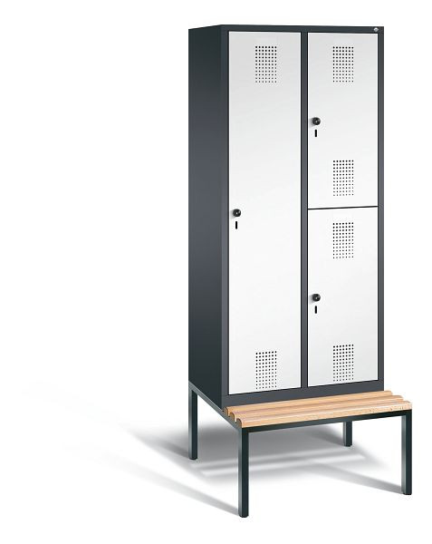 C+P Kombi-Spind Evolo, H2090xB810xT815mm, Farbe: Schwarzgrau / Verkehrsweiß, 48650-22 S10013